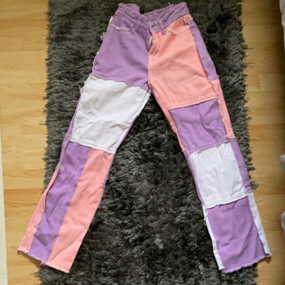 Denim - Patchwork denim jeans